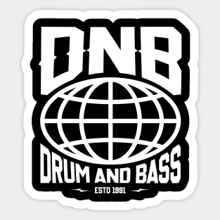 DNB Drum And Bass Retro Future Sticker